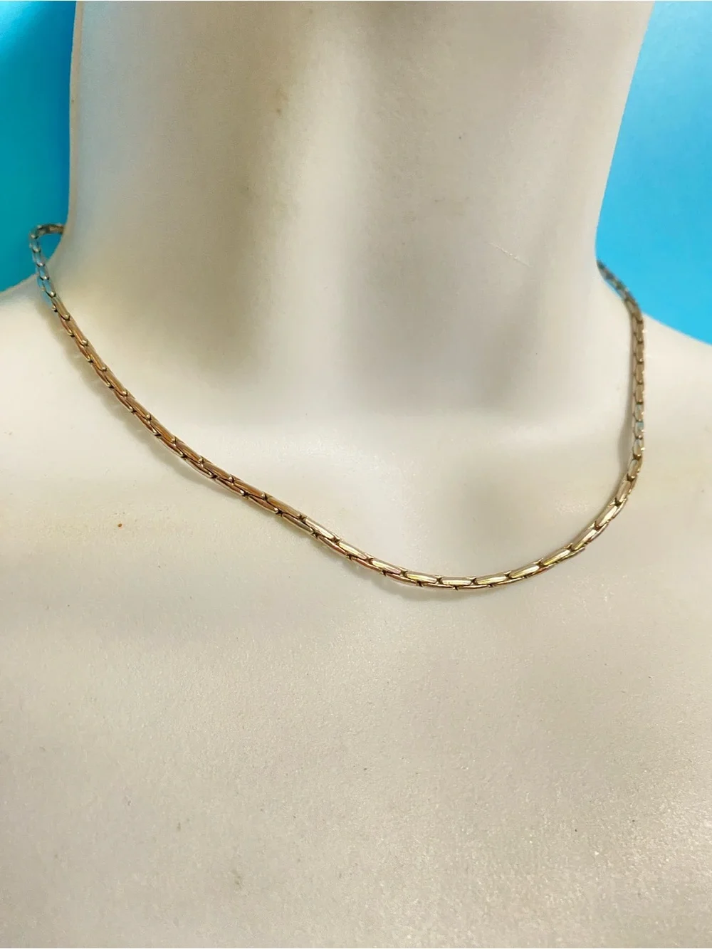 COOKIE LEE Silvertone Chain Necklace Minimalist